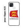 Coque pour Oppo A15 Logo Normandie - Écusson Normandie - 2 léopards