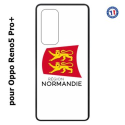 Coque pour Oppo Reno5 Pro+ Logo Normandie - Écusson Normandie - 2 léopards