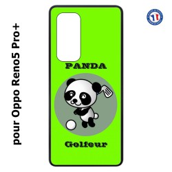 Coque pour Oppo Reno5 Pro+ Panda golfeur - sport golf - panda mignon