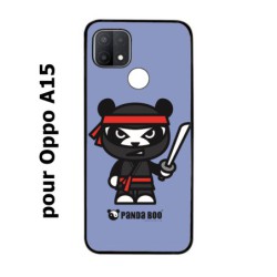 Coque pour Oppo A15 PANDA BOO© Ninja Boo noir - coque humour