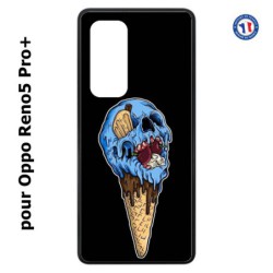 Coque pour Oppo Reno5 Pro+ Ice Skull - Crâne Glace - Cône Crâne - skull art