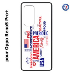 Coque pour Oppo Reno5 Pro+ USA lovers - drapeau USA - patriot