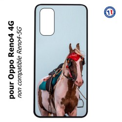 Coque pour Oppo Reno4 4G Coque cheval robe pie - bride cheval