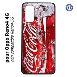 Coque pour Oppo Reno4 4G Coca-Cola Rouge Original