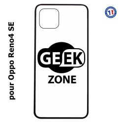 Coque pour Oppo Reno4 SE Logo Geek Zone noir & blanc