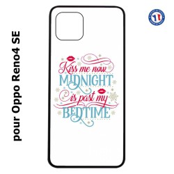 Coque pour Oppo Reno4 SE Kiss me now Midnight is past my Bedtime amour embrasse-moi