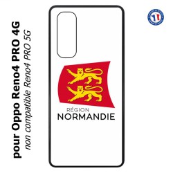Coque pour Oppo Reno4 PRO 4G Logo Normandie - Écusson Normandie - 2 léopards