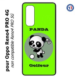Coque pour Oppo Reno4 PRO 4G Panda golfeur - sport golf - panda mignon