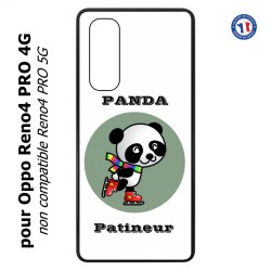 Coque pour Oppo Reno4 PRO 4G Panda patineur patineuse - sport patinage