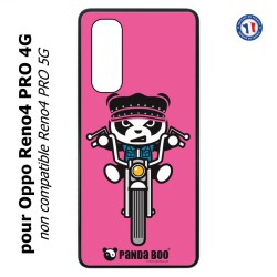 Coque pour Oppo Reno4 PRO 4G PANDA BOO© Moto Biker - coque humour