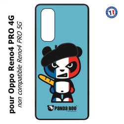 Coque pour Oppo Reno4 PRO 4G PANDA BOO© Français béret baguette - coque humour