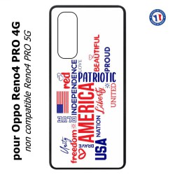 Coque pour Oppo Reno4 PRO 4G USA lovers - drapeau USA - patriot