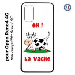 Coque pour Oppo Reno4 4G Oh la vache - coque humoristique