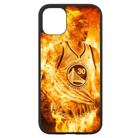 Coque noire pour Iphone 11 Stephen Curry Golden State Warriors Basket - Curry en flamme