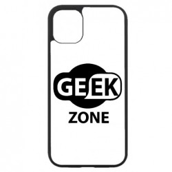 Coque noire pour Iphone 11 Logo Geek Zone noir & blanc