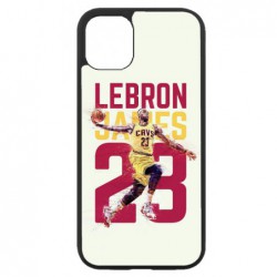 Coque noire pour Iphone 11 star Basket Lebron James Cavaliers de Cleveland 23