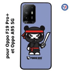Coque pour Oppo F19 Pro+ PANDA BOO© Ninja Boo noir - coque humour