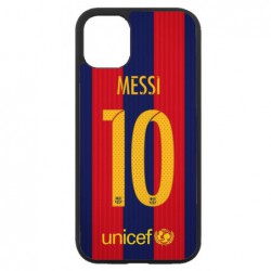 Coque noire pour Iphone 11 maillot 10 Lionel Messi FC Barcelone Foot
