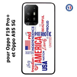 Coque pour Oppo F19 Pro+ USA lovers - drapeau USA - patriot