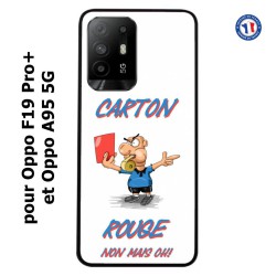 Coque pour Oppo A95 5G Arbitre Carton Rouge