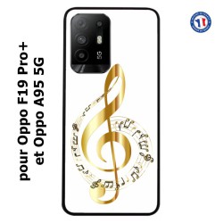 Coque pour Oppo A95 5G clé de sol - solfège musique - musicien