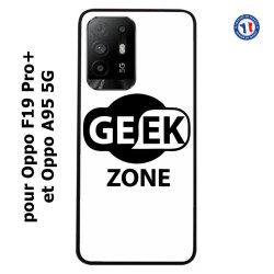 Coque pour Oppo A95 5G Logo Geek Zone noir & blanc