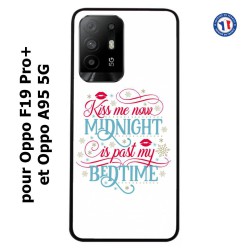 Coque pour Oppo A95 5G Kiss me now Midnight is past my Bedtime amour embrasse-moi