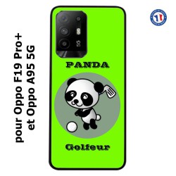 Coque pour Oppo A95 5G Panda golfeur - sport golf - panda mignon