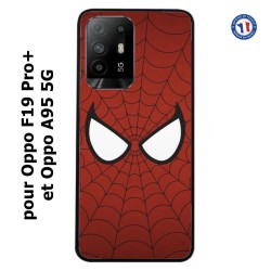 Coque pour Oppo A95 5G les yeux de l'homme Araignée - toile Homme Araignée