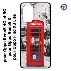 Coque pour Oppo Find X3 Lite Cabine téléphone Londres - Cabine rouge London