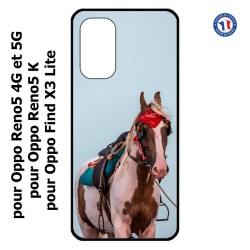 Coque pour Oppo Find X3 Lite Coque cheval robe pie - bride cheval