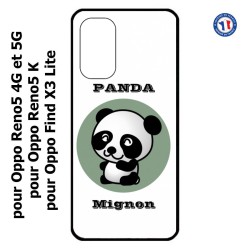 Coque pour Oppo Find X3 Lite Panda tout mignon