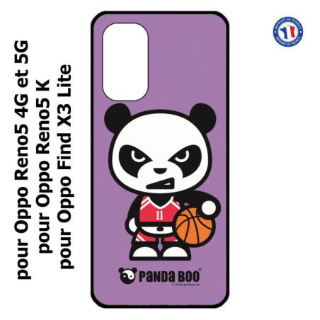 Coque pour Oppo Find X3 Lite PANDA BOO© Basket Sport Ballon - coque humour