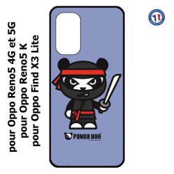 Coque pour Oppo Find X3 Lite PANDA BOO© Ninja Boo noir - coque humour