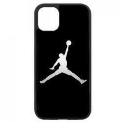 Coque noire pour Iphone 11 Michael Jordan Fond Noir Chicago Bulls