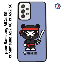 Coque pour Samsung Galaxy A52 4G-5G / A52s 5G PANDA BOO© Ninja Boo noir - coque humour