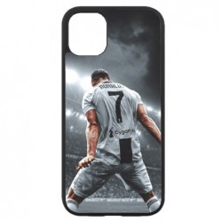 Coque noire pour Iphone 11 Cristiano Ronaldo Juventus Turin Football stade