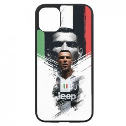 Coque noire pour Iphone 11 PRO Ronaldo CR7 Juventus Foot