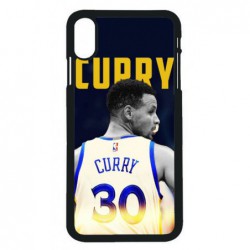 Coque noire pour iPhone XS Max Stephen Curry Golden State Warriors Basket 30