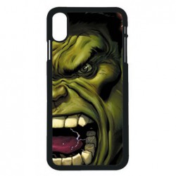 Coque noire pour iPhone XS Max Monstre Vert Hulk Hurlant