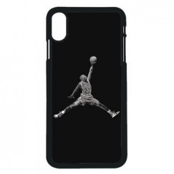Coque noire pour iPhone XS Max Michael Jordan 23 shoot Chicago Bulls Basket