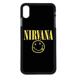 Coque noire pour iPhone XS Max Nirvana Musique