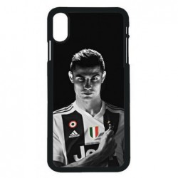 Coque noire pour iPhone XS Max Cristiano Ronaldo Juventus