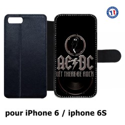Etui cuir pour IPHONE 6/6S groupe rock AC/DC musique rock ACDC