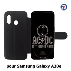 Etui cuir pour Samsung Galaxy A20e groupe rock AC/DC musique rock ACDC