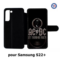 Etui cuir pour Samsung Galaxy S22 Plus groupe rock AC/DC musique rock ACDC