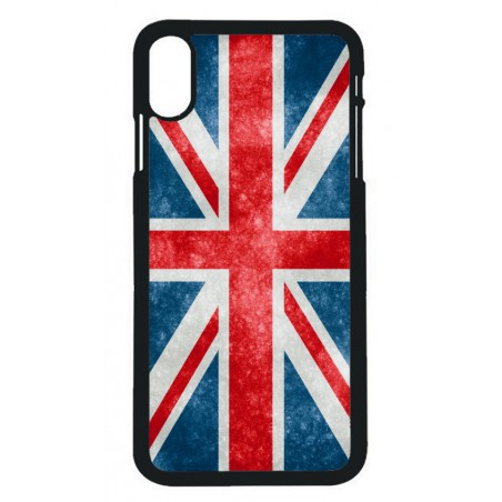 Coque noire pour iPhone XS Max Drapeau Royaume uni - United Kingdom Flag