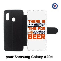 Etui cuir pour Samsung Galaxy A20e Always time for another Beer Humour Bière