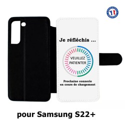 Etui cuir pour Samsung Galaxy S22 Plus Connerie en cours de téléchargement