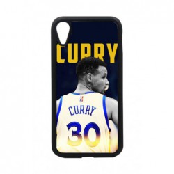 Coque noire pour iPhone XR Stephen Curry Golden State Warriors Basket 30